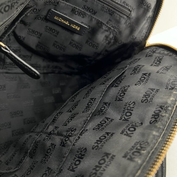 Michael Kors Cindy Large Dome Satchel Crossbody Bag Women Saffiano Leather Black - Picture 8 of 15